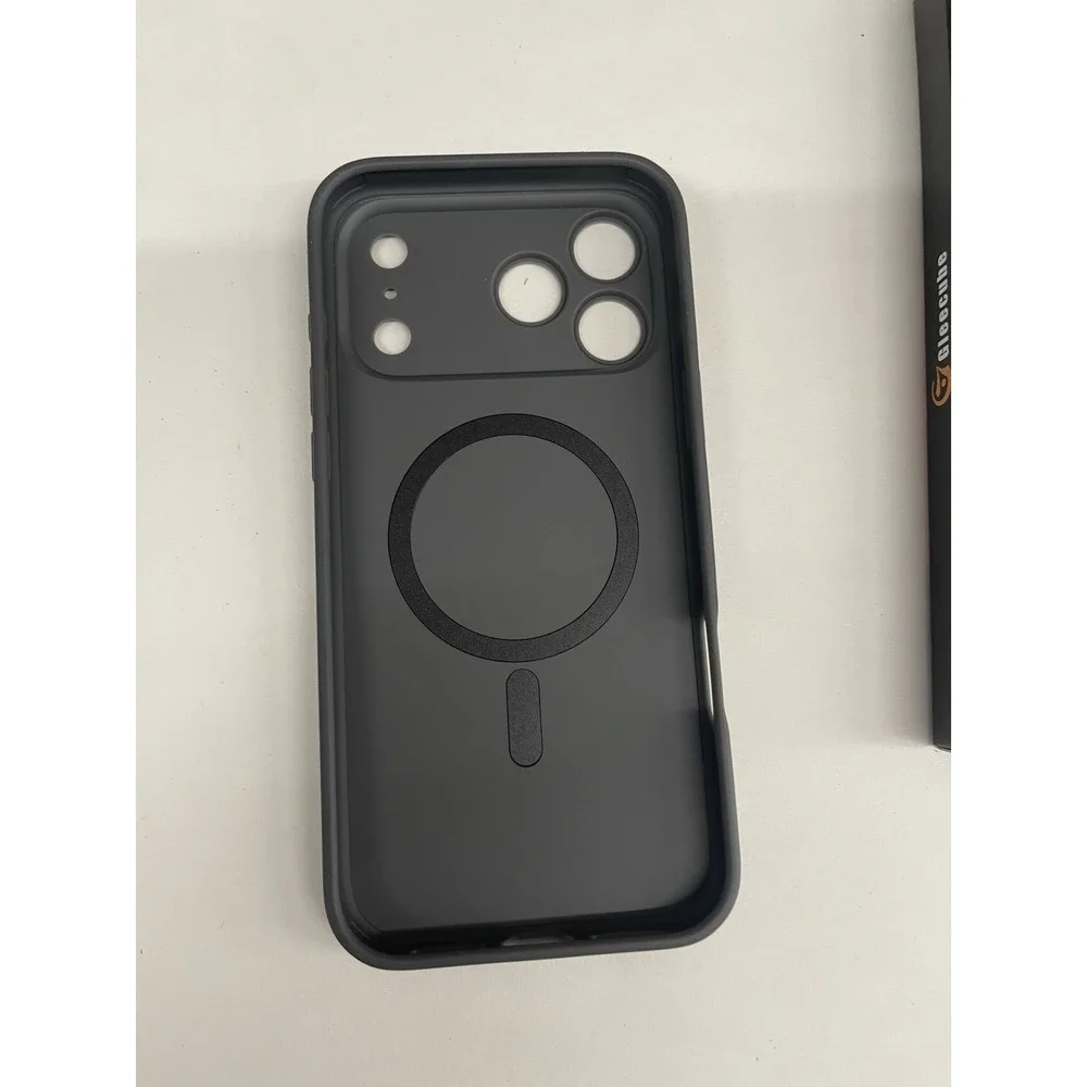Magnetic iPhone 17 Pro Case Full Camera Protection‎ Matte Soild Color- Deep Gray